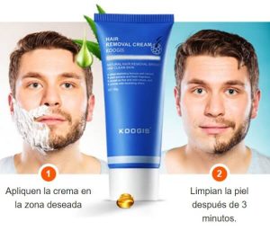 Razorless Shaving Koogis crema depilatoria uomo per viso e corpo – Dì addio ai peli superflui